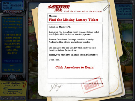 Mystery P.I.™ - The Lottery Ticket Screenshot
