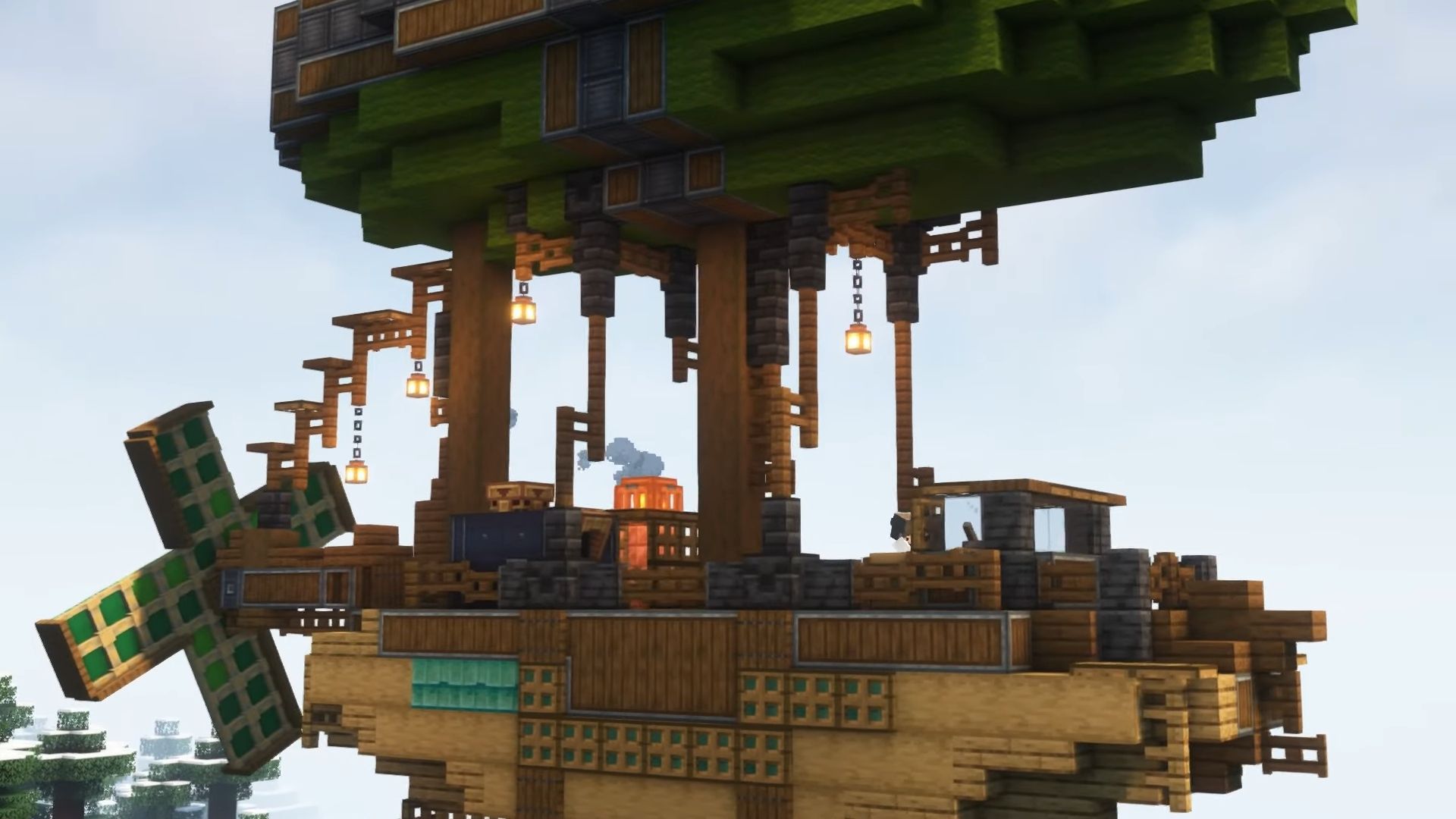Optimized Title: Minecraft Player Constructs Functional Massive Airship-content-image