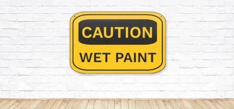 CAUTION WET PAINT