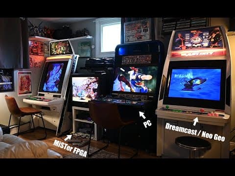 Japanese Arcade / Home Office / Mini Game Center for Retro Gaming and Driving Games! Ultimate Setup