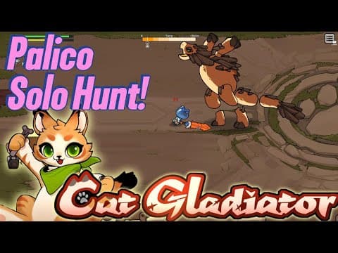Cat Gladiator Great Sword Gameplay | Monster Hunter Inspired Action co-op