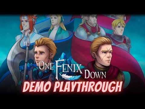 ONE FENIX DOWN Full Demo Playthrough - Classic JRPG Style And Feel #jrpg #indiegame #gameplay