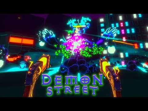 Neon-lit Rogue-Like Bullet Hell in VR! | Demon Street