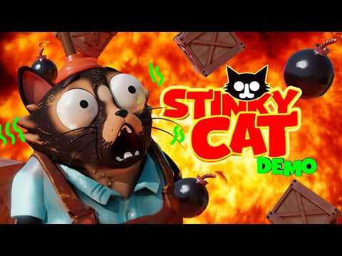 Stinky Cat Demo (PC) Gameplay - Funny Cat + Explosive Puzzle Madness! 😂🔥