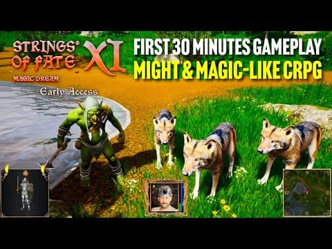 Strings of Fate XI: A Magic Dream – First 30 Minutes Gameplay | Classic Might & Magic Style CRPG