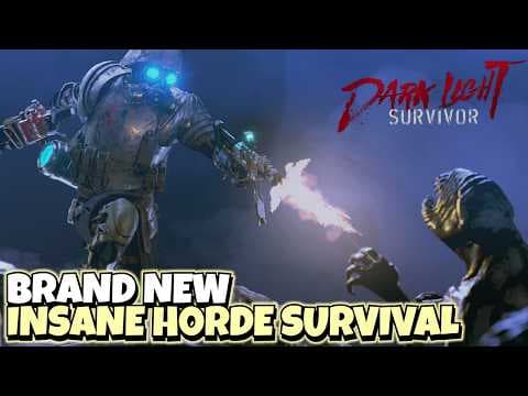 This New Dark Sci Fi Horde Survivor Game Is INSANE | Dark Light Survivors