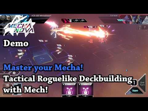 Tactical Roguelike Deckbuilding with Mech! - Let's Try ACE Strategy: Mecha Nova [Demo]