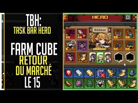 🎮CUBE & Market returning on the 15th► TBH: TASK BAR HERO Gameplay HELL