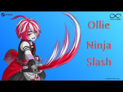 高難易度プラットフォームアクション『Ollie Ninja Slash』ゲーム紹介映像【holo Indie】#ホロインディー #hololive #ホロライブ