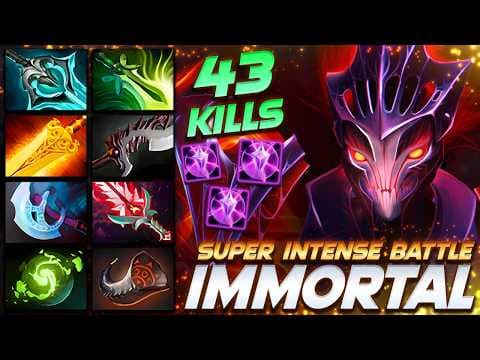 Spectre Super Intense Battle 43 KILLS - Dota 2 Pro Gameplay [Watch & Learn]