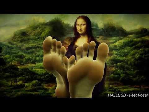 Soles of Mona Lisa - Created with HAELE 3D - Feet Poses Pro