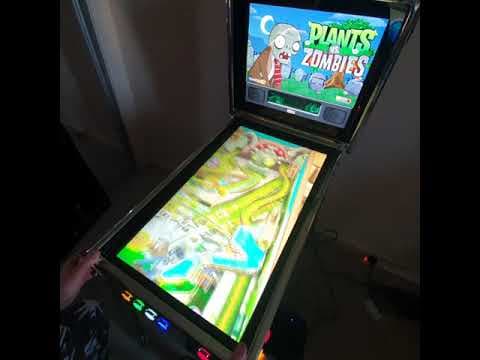 Virtual Pinball Table Gameplay Playing Plants vs Zombies Pinball FX2 Table.