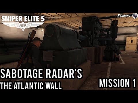 Sniper Elite 5 Walkthrough Gameplay 4K  The Atlantic Wall  Sabotage Radar's Power Source Mission 1