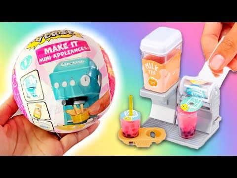 MAKING MINI FOOD! MiniVerse Make It Mini Appliances! Boba, Soda, Coffee and More!