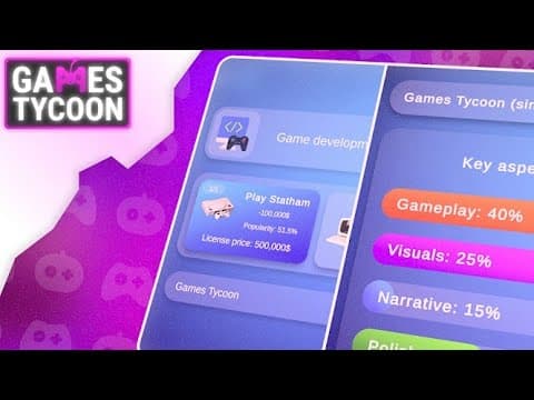 Games Tycoon - gamedev sim HD Android Gameplay 2025