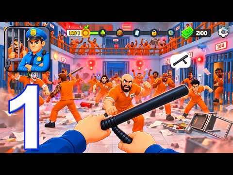 Prison Riot: Guard Simulator - Gameplay Walkthrough Part 1 - Prison Guard Job (iOS, Android)