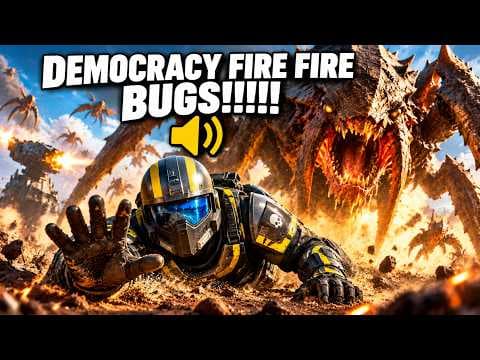 DEMOCRACY FIRE FIRE BUGS!! | Helldivers 2 Epic Giant Bug Battle