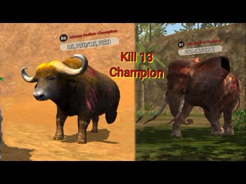 The Tiger Game - Kill 13 Champions ||  #thetigergame #newvideo #champianskill