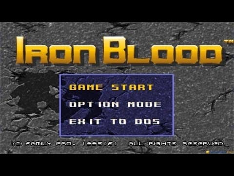 Iron Blood gameplay (PC Game, 1996)