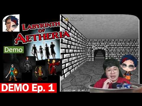 Ep. 1 | Interesting OLD SCHOOL Dungeon Crawler Demo | Labyrinth of Aetheria 3D DRPG Demo | EXFFicult