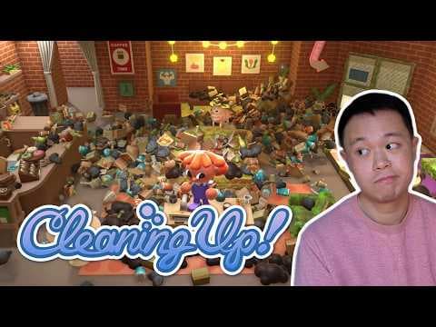 100% FIRST LOOK at Cleaning Up! This game is so satisfying 🫧🧺
