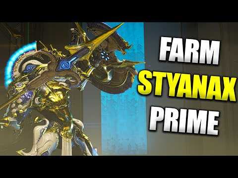 Styanax Prime & Weapons! How To Farm! Warframe Hunters