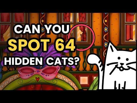 Can you find all 64 hidden cats? - QUIZ USA
