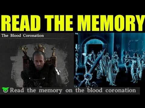 Crimson desert - how to read the memory on the blood coronation | listen to the nobles conversation