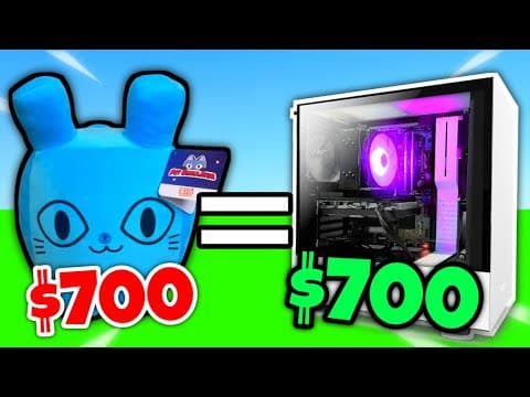 I Bought A $700 dollar GAMING PC Instead of Titanic Plushie's...Pet Simulator x