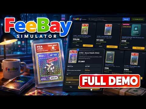 FeeBay Simulator Full Demo | Added Cozy Rain No Commentary Gameplay