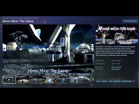 Level 1 & 2 Full Gameplay Uncut | Moon Mice: The Game | FREE ON STEAM