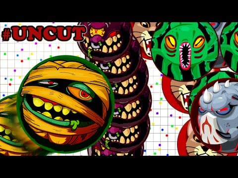 WEIRDEST OVERLAP SPLITS?! AGARIO MOST TRICKSPLITS UNCUT GAMEPLAY (Agar.io)
