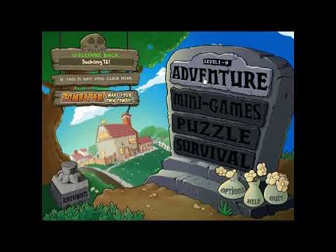 Plants vs. Zombies PC Moustache Mode Tutorial + Gameplay